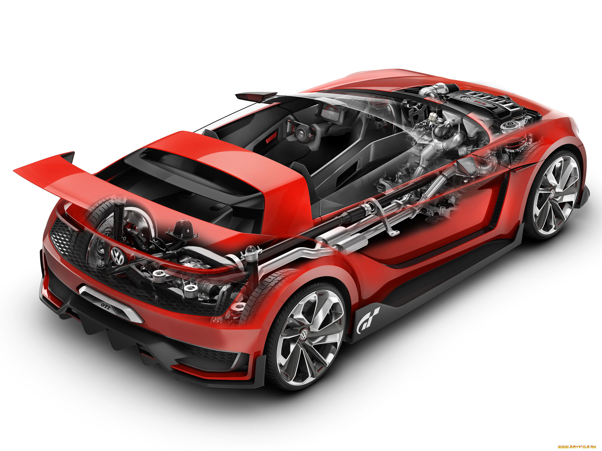 , 3, volkswagen, gti, roadster, vision, gran, turismo, 2014, 